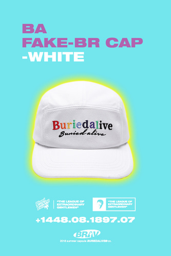 BA FAKE-BR CAP WHITE